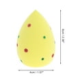 thumbnail image 2 of Unique Bargains 1 Pc Two-color Polkadots Face Makeup Sponge for Bedrooms Yellow Hydrophilic Polyurethane, 2 of 5