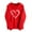 #03 Red, variant on Women's Sweatshirt Valentine's Day Print Hoodies Long Sleeve Sweatshirts Hooded Pullover Tops with Pocket Hooded Sweatshirts Casual Hoodie