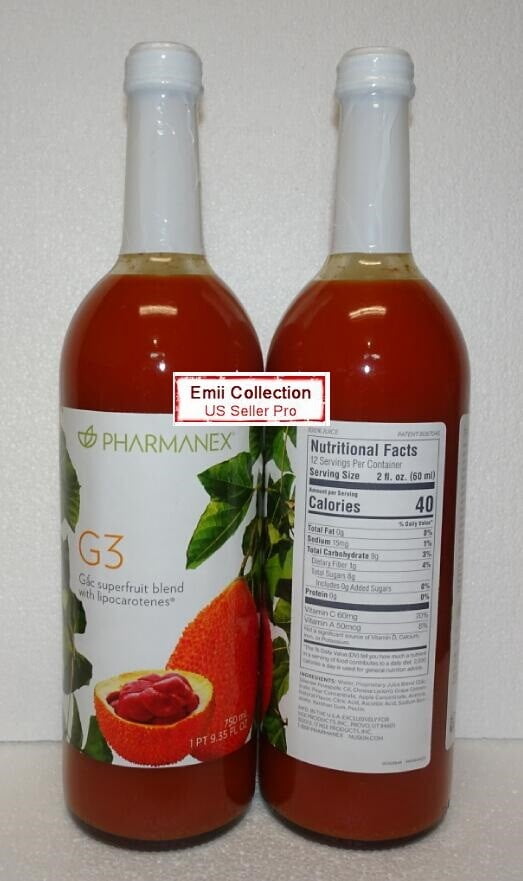 Nu Skin Nuskin Pharmanex G3 Gac Juice Pack (2 Bottles)