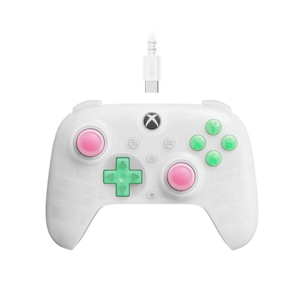 Controlador 8Bitdo Ultimate Mini con cable para Xbox, color blanco translúcido