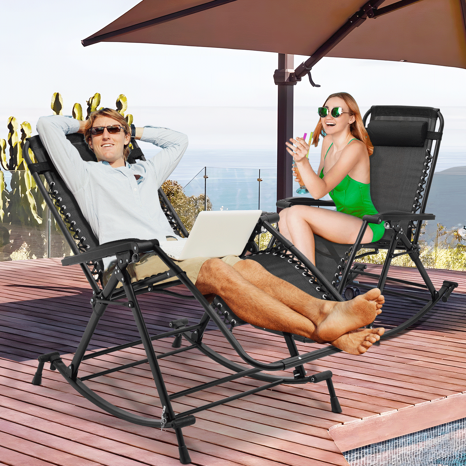 outdoor beach rocking chair