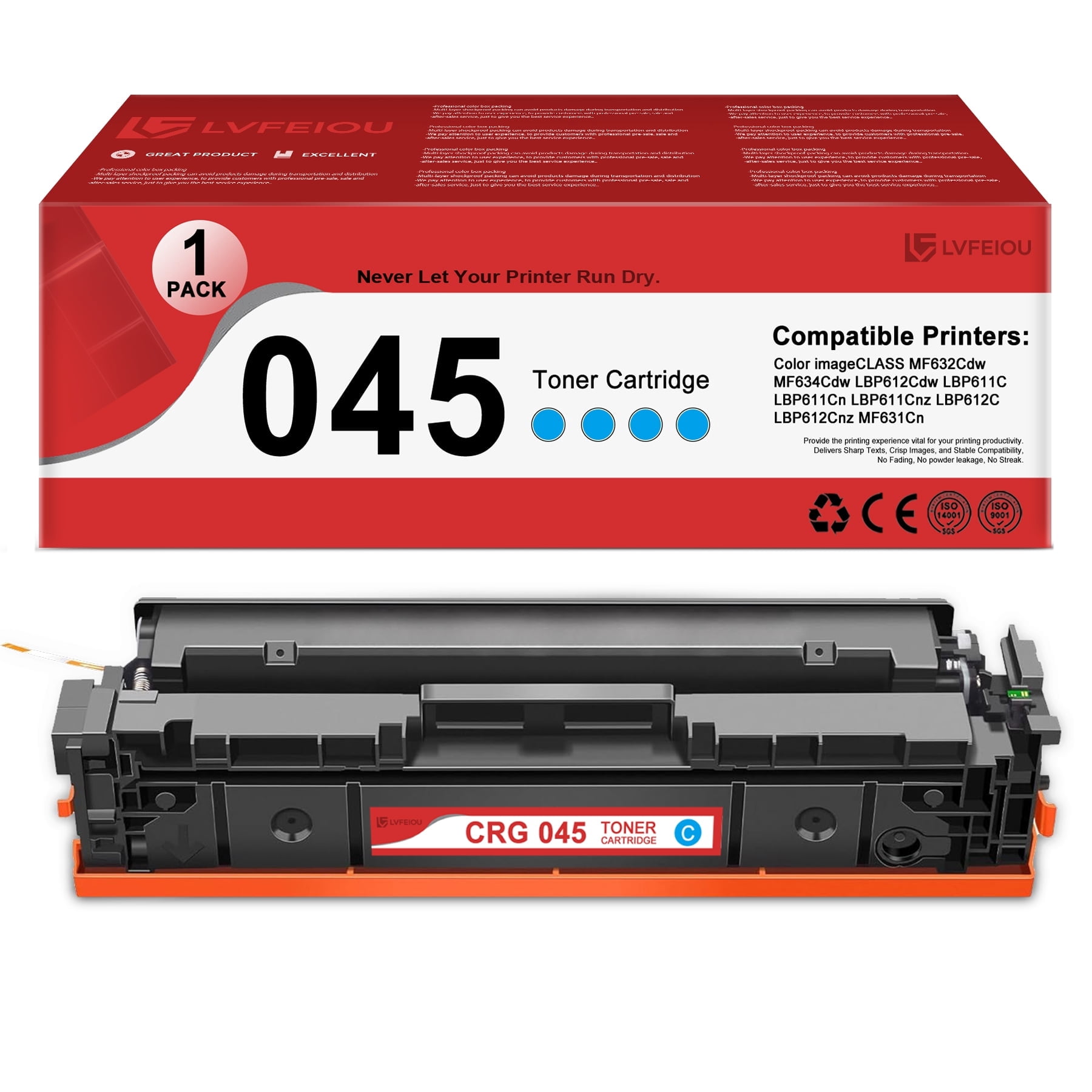 Free Shipping! Canon 045 High-Quality Original Laser Toner