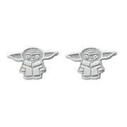 Disney Star Wars The Mandalorian The Child Sterling Silver Stud Earrings, Official License