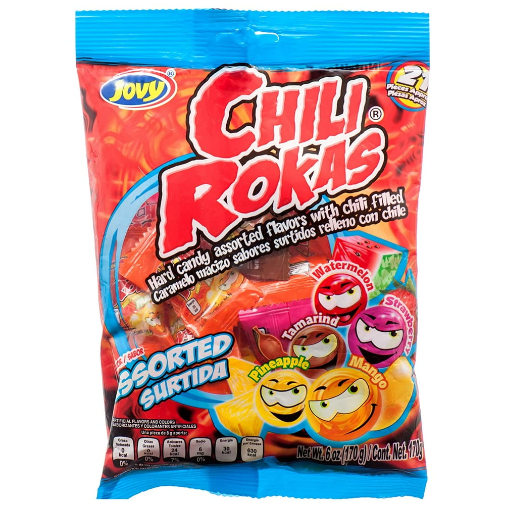 Jovy Chili Rokas Assorted Flavor Mexican Candy (1 x 6 oz. Bag