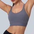 thumbnail image 6 of WXLWZYWL Women's Solid Sports Bra Crisscross Backless Workout Top Running Quick Dry Yoga Fitness Underwear, 6 of 6