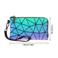 thumbnail image 4 of Bekayaa Holographic Reflective Backpack Wallet, Geometric Diamond Luminous, Women's, 1 Piece, 4 of 5