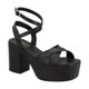 thumbnail image 1 of Tacones Mujer Plataformas Casuales Cintas Dolce Negras 24 DOLCE COLLEZIONE by GLAM GLAM 3804, 1 of 4