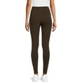 thumbnail image 4 of Time And Tru Women's High Rise Ankle Knit Leggings, 27" Inseam, Available in 2-Pack, 4 of 5