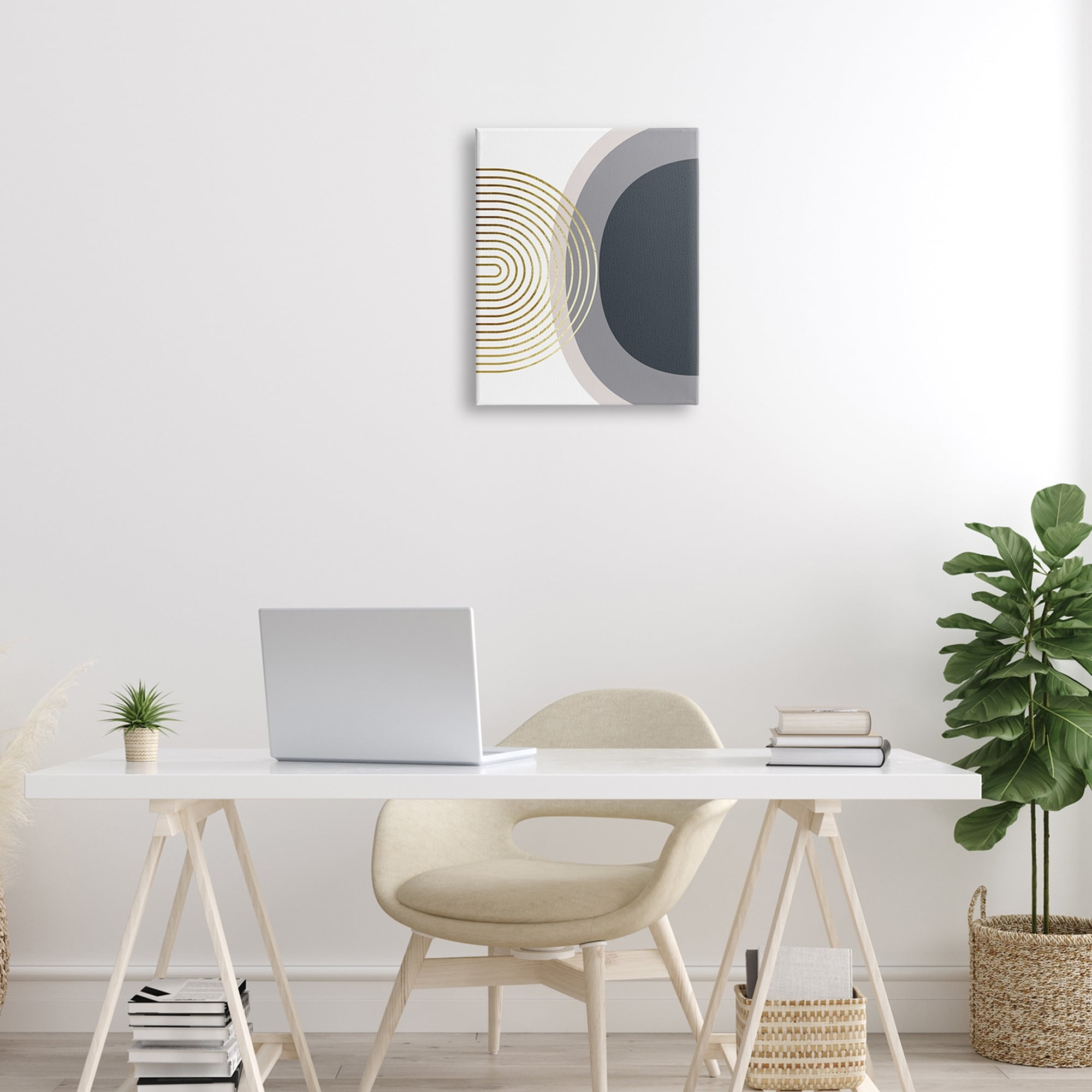 Stupell Industries Simple Cool Modern Abstract Shapes Circles Spirals Motif , 16 x 20, Design by Urban Epiphany