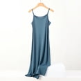 thumbnail image 1 of Plus size spring and summer versatile slim long inner nightgown suspender modal cotton solid color bottoming dress, 1 of 5