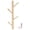 Wood Color, variant on Rupoun Punch Free Wall Mounted Coat Rack Towel Hanger Tree Branch Shaped Hat Stand for Living Room, Brown, 4 Hooks (18.1 inches / 46 cm)