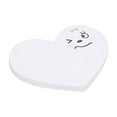 thumbnail image 2 of Under $2, Study Notes, Heart-Shaped Sticky Notes, High-Value Aesthetic Memo Pads for Office & Planning, Small Sticky Notes, White by Goohae, 2 of 8
