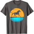 thumbnail image 1 of Walking Wild Horse Pony Animal at Sunset for Men Women Kids T-Shirt, 1 of 1
