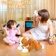 thumbnail image 4 of Perro de peluche Youthfuljive Corgi con bebés, 5 unidades para niños, 4 of 5