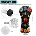 thumbnail image 7 of Uorisanigo Golf Head Covers, 3pcs Floral Ladybug Golf Club Covers for Woods and Driver Fairway Hybrid, PU Leather Headcovers for Club Protective, Fits Most Golfs Clubs, 7 of 7
