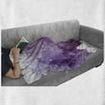 thumbnail image 6 of Amethyst Soft Flannel Fleece Blanket, Fine Art Geological Minerals Mother Nature Stone Rock Close Up Photo Image, Cozy Plush for Indoor and Outdoor Use, 60" x 80", Purple and Violet, by Ambesonne, 6 of 6