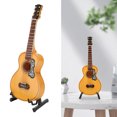 thumbnail image 1 of Mini Guitare Acoustique, Petit Instrument de Musique Modèle de Guitare Miniature pour Anniversaire, 1 of 8