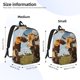 thumbnail image 2 of Easygdp Daisy Flower Field Cow Mochila de Lona Resistente para Laptop, Compatible con Laptops de 15 a 17 pulgadas, Ideal para Escuela, Trabajo y Viajes-Medium, 2 of 5