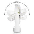 thumbnail image 3 of Tibvox 4000mAh Camping Fan 7 Inch Portable Desk Fan Tent Fan with Hanging Hook for Car, 3 of 17