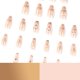 Christmas Decoration Fofosbeauty 24 pcs Long False Nails, Press-on