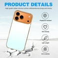 thumbnail image 4 of Case For Apple iPhone Air / 17 Pro / 17 Pro Max Series Case, Slim Thin Transparent Flexible Clear TPU Shockproof Phone Case For iPhone 17 Series, white fade sky blue, 4 of 6