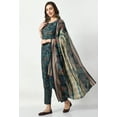 thumbnail image 5 of S MAJIDA Kurta Set for Women Ethnic Motifs Polyster Blend Kurta Pant Dupatta with 3/4 Sleeve, 5 of 5