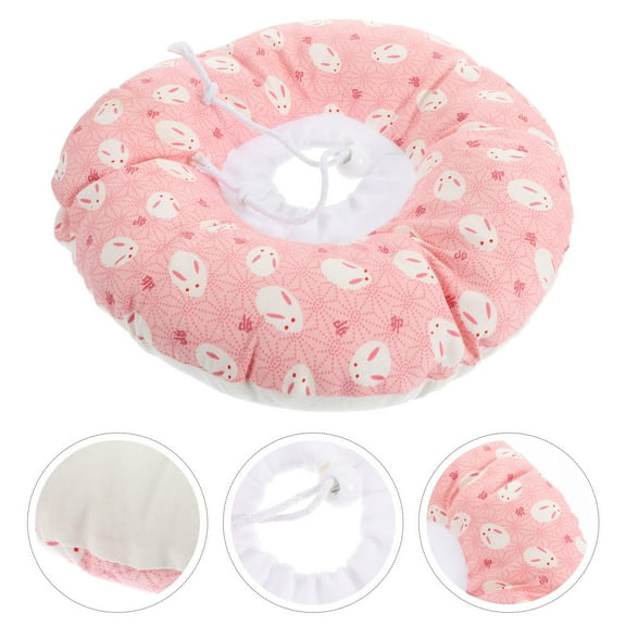 STRANDCHIC Comfortable Pink Pet Neck Collar Protects Injured Areas for Cats and Small Pets
