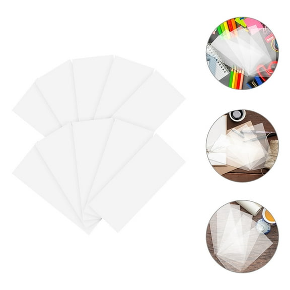 Masteelf 150 Pcs Money Organizer for Cash Envelopes Bag Clear