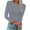 *Gray, variant on ClodeEU Women's Long Sleeve Fitted T Shirt,Crew Neck Shirts,Fall Slim Fit Casual Basic Tee Gray,Womens Plus L
