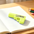 thumbnail image 1 of Sacapuntas manual con tapa | Cepillo de plástico para niños | Herramienta de escritorio para el aula y el hogar | Material escolar para lápices, 1 of 6