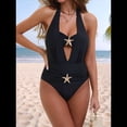 thumbnail image 4 of Traje de Baño de una Pieza con Cintura Alta y Tirantes Anchos para Mujer, Imagen 2 L, 4 of 8
