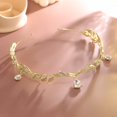 thumbnail image 2 of Crown Hair Jewelry Baroque Rhinestones Headband Bridal Headpiece (Gold), 2 of 5