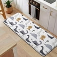 thumbnail image 5 of Gray Brown Dinosaurs Palms Pattern Kitchen Rug Mat,Kitchen Runner Rugs Non Skid Washable,Decorative Kitchen Floor Mats for Kitchen,Sink,Laundry,17"x47.2", 5 of 7