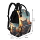 thumbnail image 2 of Easygdp Cool Cat Driving Sunset para Bolsa de Bebé de Gran Capacidad con Múltiples Bolsillos, Bolsa de Pañales para Padres, Bolsa de Viaje Organizada y Elegante, 2 of 6