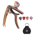 thumbnail image 2 of para Guitarra + Porta Púas de material cuero Acústicas Guitarra Eléctrica Banjos - De madera Gloria llave de abrazadera de cambio rápido, 2 of 9