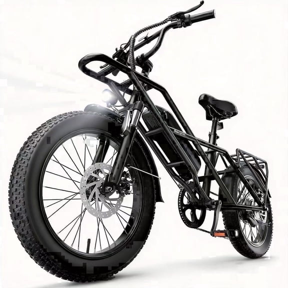 GSPEED A03 Peak 1500W Electric Bike, 20" Fat Tire All-Terrain Bikes,Up to 70-90miles,624Wh 48V 13Ah battery 28mph Ebike for Adults with Suspension UL2849οΌBlack