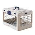 thumbnail image 3 of Jaula plegable para cachorros, transportín para mascotas, jaula de viaje para gatos, resistente, plegable y transpirable, perrera portátil para perros Blanco, 3 of 8