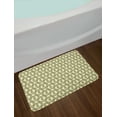 thumbnail image 2 of Leaves Bath Mat, Roman Laurel Wreath Style Spruce Branch in Circle Honor, Plush Bathroom Decor Mat with Non Slip Backing, 29.5" X 17.5", Pale Yellow Apple Green, by Ambesonne, 2 of 2