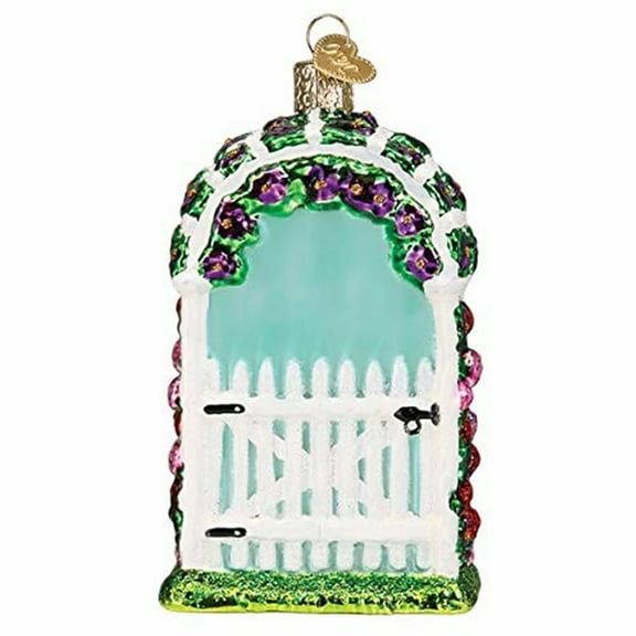 Old World Christmas Glass Blown Ornament, Garden Trellis (With OWC Gift Box)