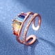 thumbnail image 3 of Anillos para mujer, regalos para mujer, conjunto de anillo ajustable de circonita, 3 of 4