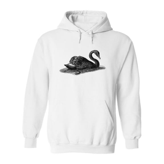 Black Swan Drawing Hoodie Women -Image by Shutterstock, Female Large