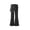 Black, variant on lnmuld Girls' Solid Polyester Skirted Flare Pants with Ruffle Skirt Overlay Pink,13-14 Years