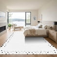 thumbnail image 3 of ODIKA 3x5 Machine Washable Non-Slip Area Rug, Geometric White High Traffic Rug, White, 1051238, 3 of 7