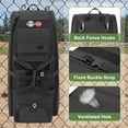 thumbnail image 4 of Bolsa de béisbol enrollable DSLEAF para 4 bates con espacio separado para zapatos, 4 of 7