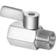 thumbnail image 1 of Shower Head Shut Off Valve, 304 Stainless Steel Mini Ball Valve Npt Thread(1/2inch Male X 1/2inch F, 1 of 4