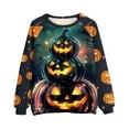 thumbnail image 5 of DOSUKRAI Sweatshirt Halloween for Women 2025 Trendy Cute Ghost Graphic Long Sleeve Sweatshirt Crewneck Spooky Season Sweaters Multicolor,M, 5 of 5