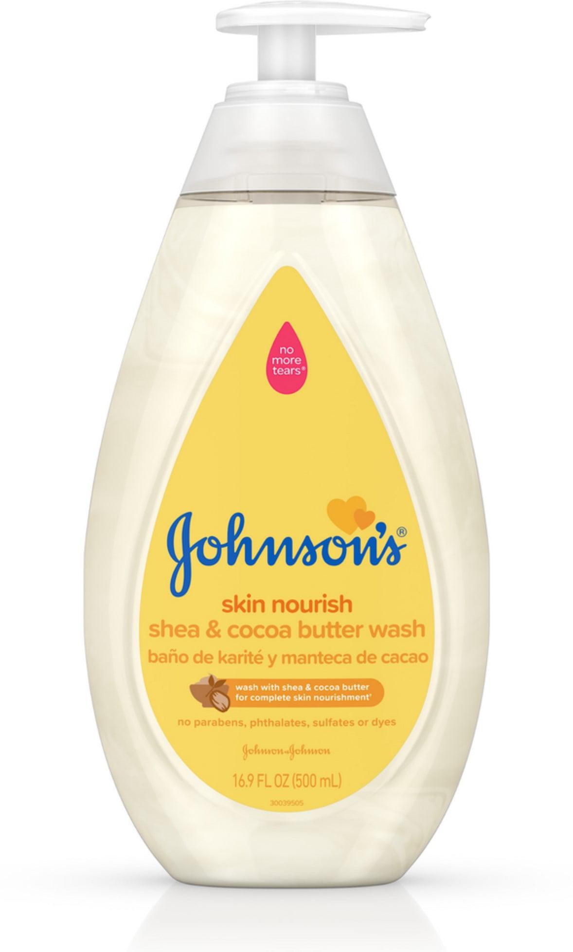 2 Pack JOHNSON'S Tear Free Skin Nourishing Baby Wash With Shea