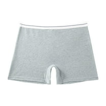 GigrtiJin Womens Boxer Underwear Mid Rise Seamless Solid Color Boyshort Panties Comfortable Sweat Proof Underpants