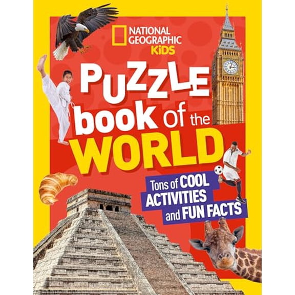 Pre-Owned National Geographic Kids Puzzle Book of the World (NGK Puzzle Books), 9781426337000, 1426337000, Paperback,