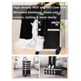 thumbnail image 2 of 4-in-1 Transformable Rolling Makeup Train Case, Locable Cosmetic Trolley with Aluminum Frame for Make Up Hairstylists Nail Tech, 2 of 2